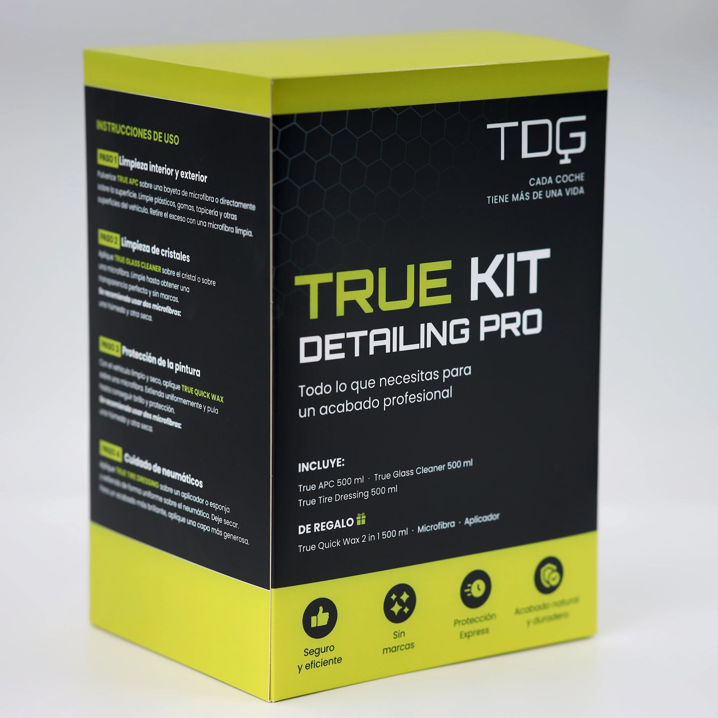 Kit de productos para el cuidado del coche True Kit Detailing Pro