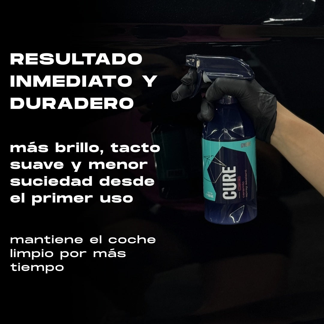 Protección cerámica con efecto hidrofóbico para coatings – Gyeon Q²M Cure