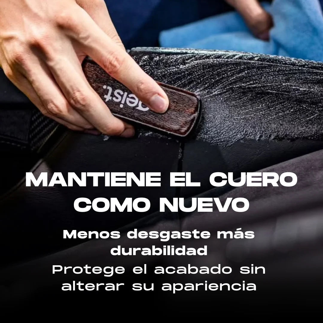 Kit para cuidado de cuero . Limpieza nutrición y protección Geist 3 Plus