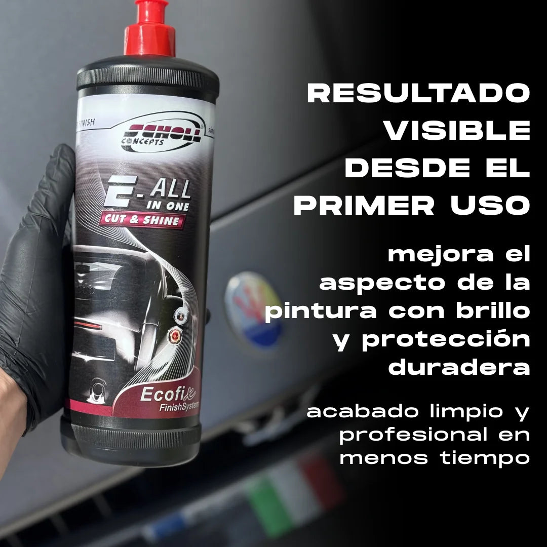 Compuesto de pulido todo en uno para corte y brillo duradero 1L – Scholl E-ALL IN 1 Cut & Shine
