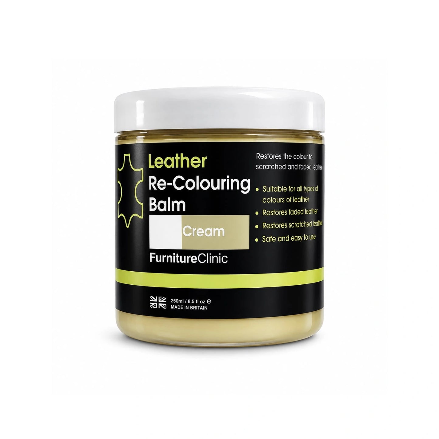Bálsamo Restaurador de Color para Cuero Furniture Clinic Cream 250 ml