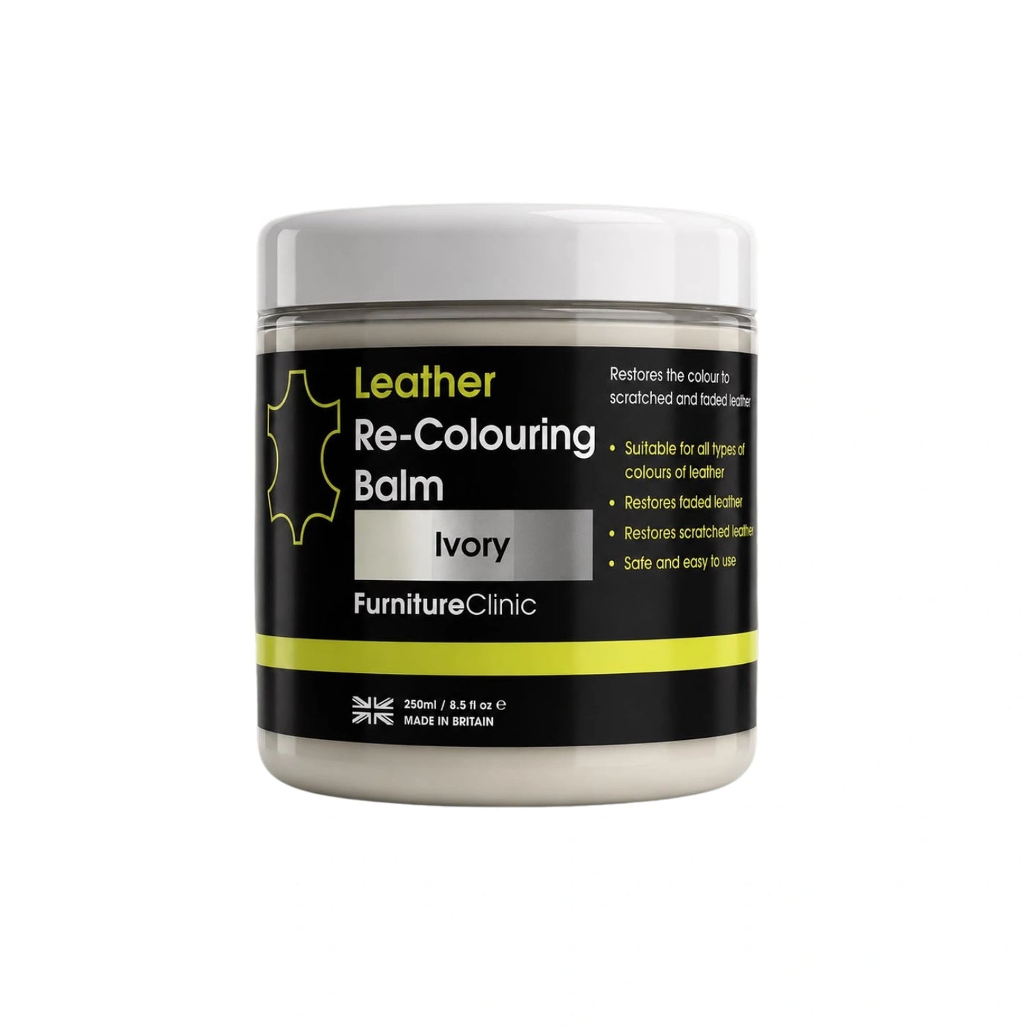 Bálsamo Restaurador de Color para Cuero Furniture Clinic Ivory 250 ml