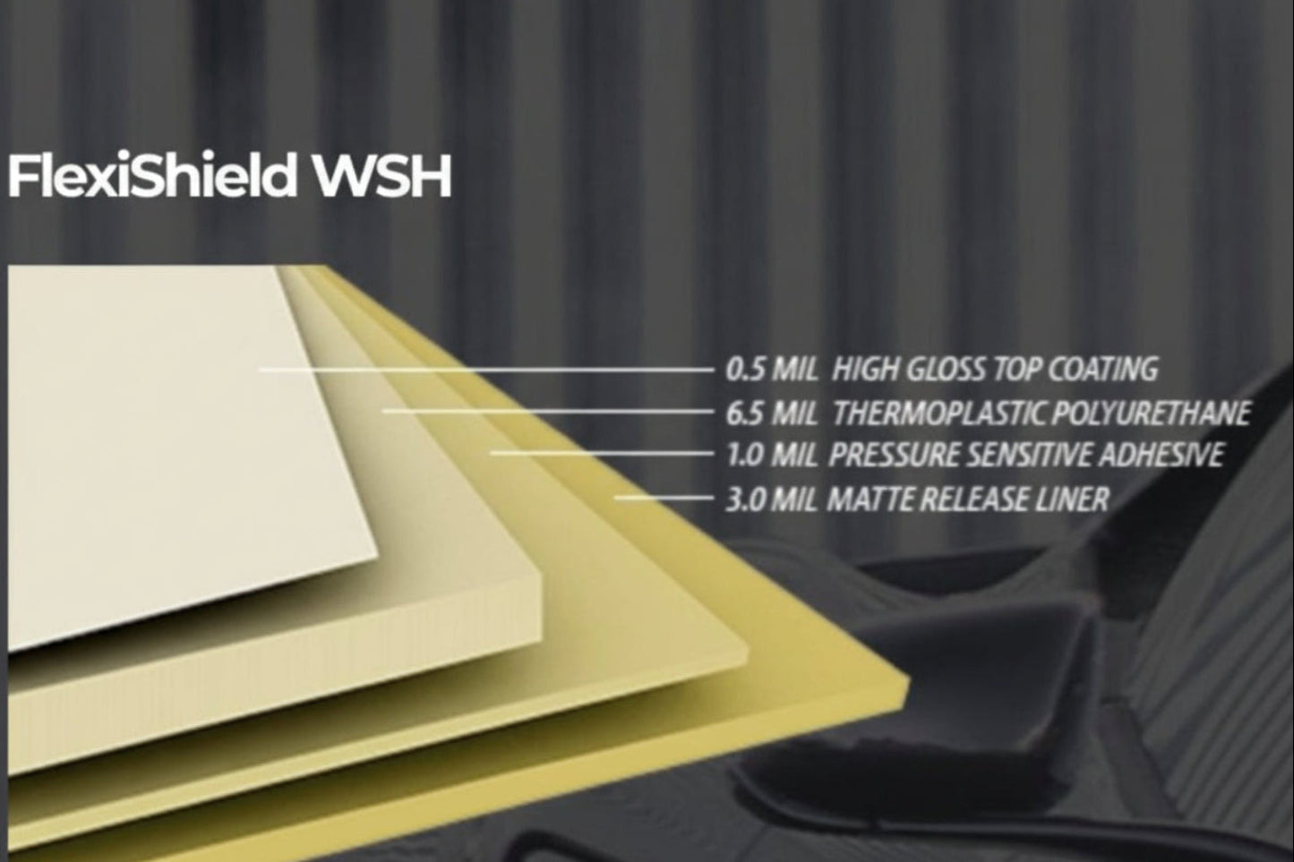 Pelicula PPF PROFESIONAL FlexiShield WSH PPF