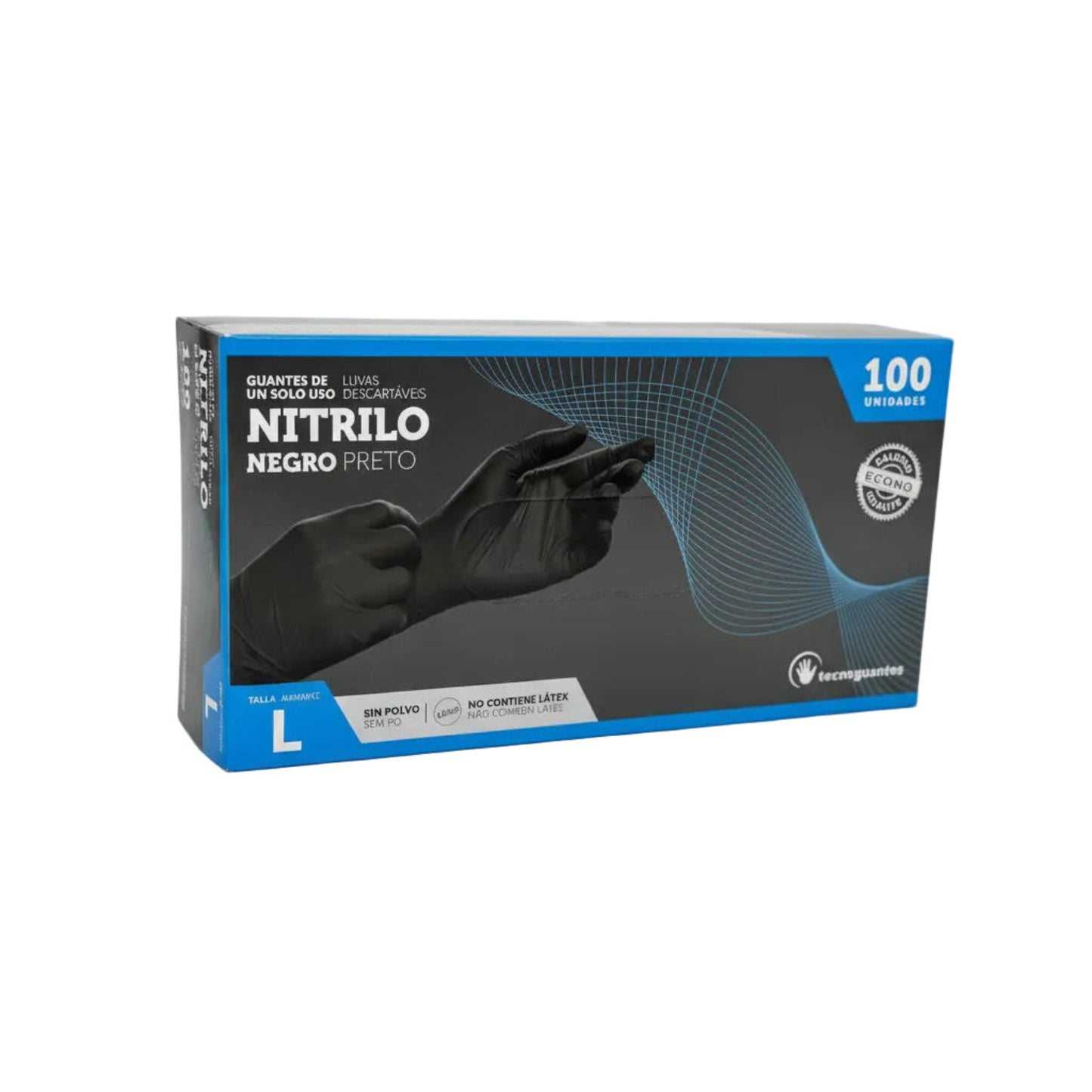 Tecnoguantes Guantes Nitrilo S/Polvo S/Latex