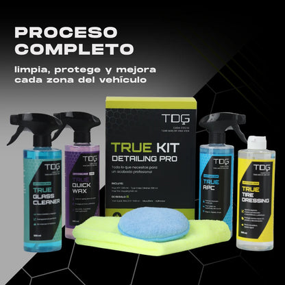 Kit de productos para el cuidado del coche True Kit Detailing Pro