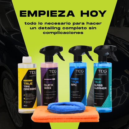 Kit de productos para el cuidado del coche True Kit Detailing Pro