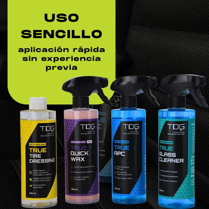 Kit de productos para el cuidado del coche True Kit Detailing Pro