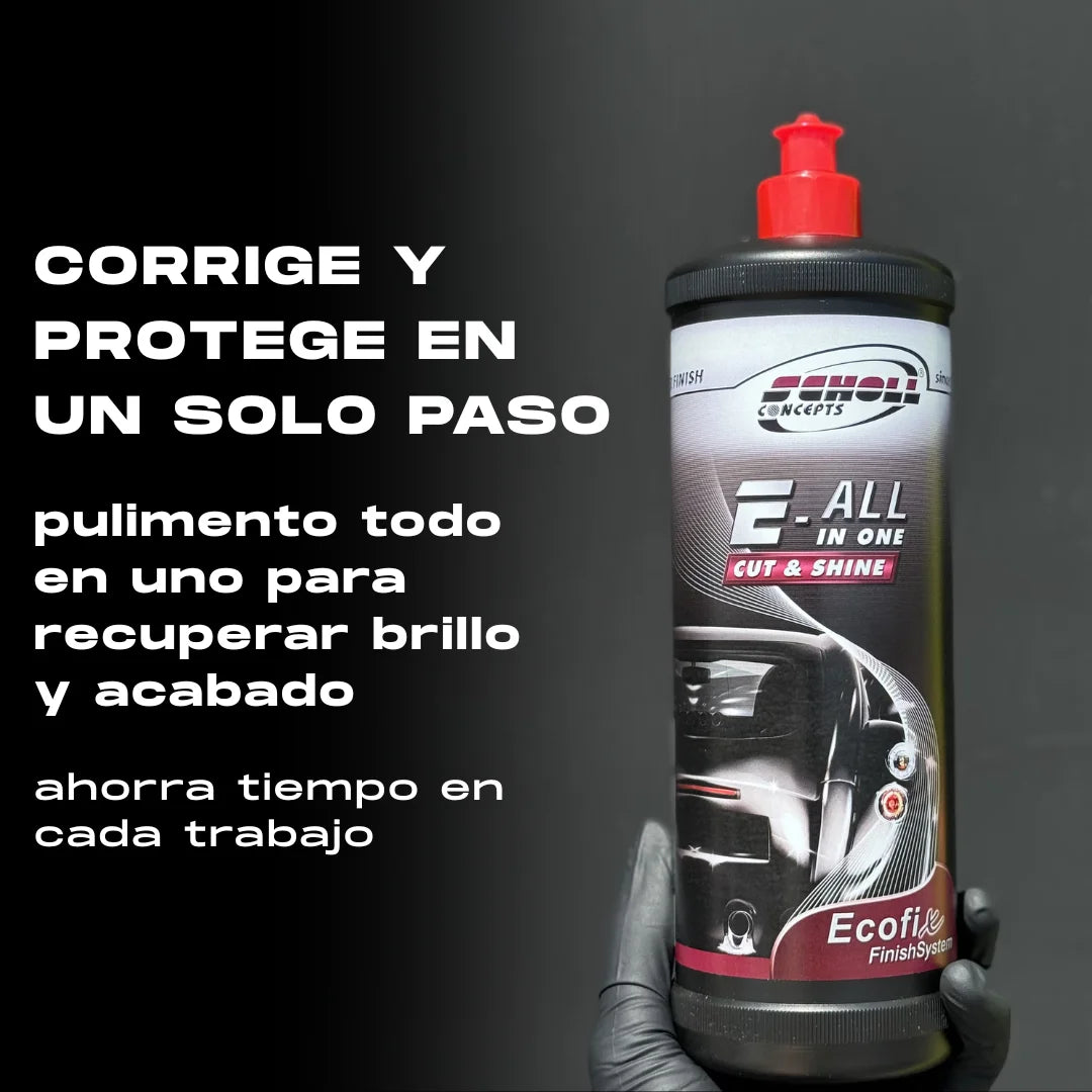 Compuesto de pulido todo en uno para corte y brillo duradero 1L – Scholl E-ALL IN 1 Cut & Shine