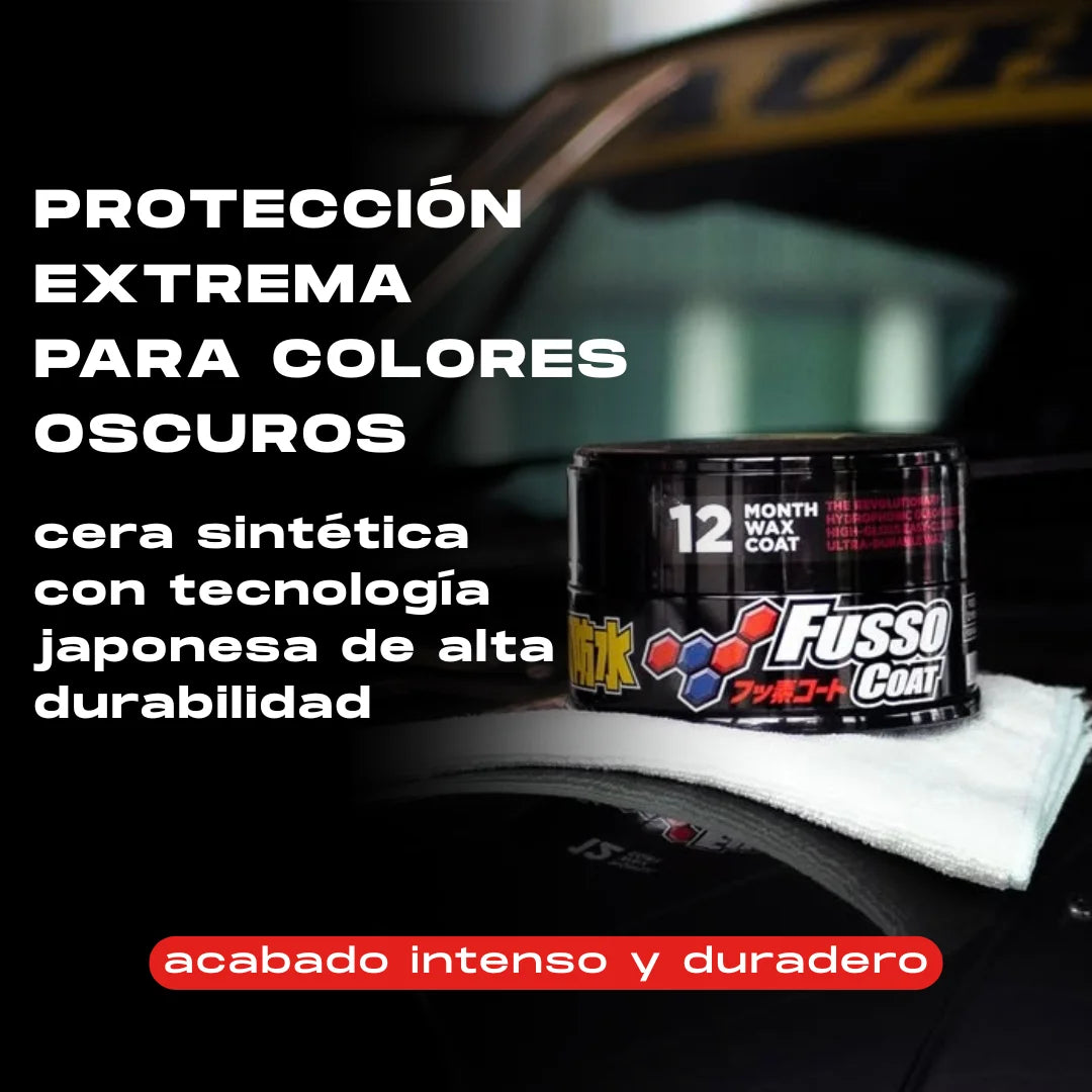 CERA SINTÉTICA DE PROTECCIÓN 12 MESES SOFT99 FUSSO COAT DARK