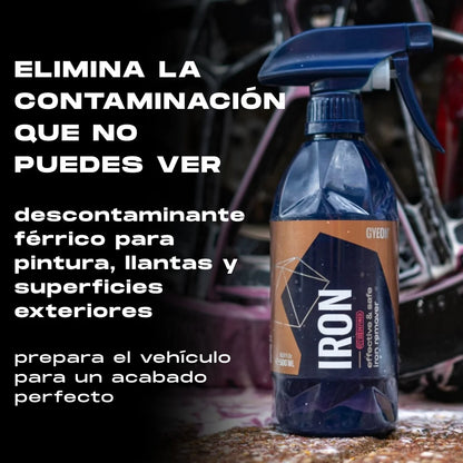 DESCONTAMINANTE FÉRRICO PARA PINTURA Y LLANTAS – GYEON Q²M Iron REDEFINED