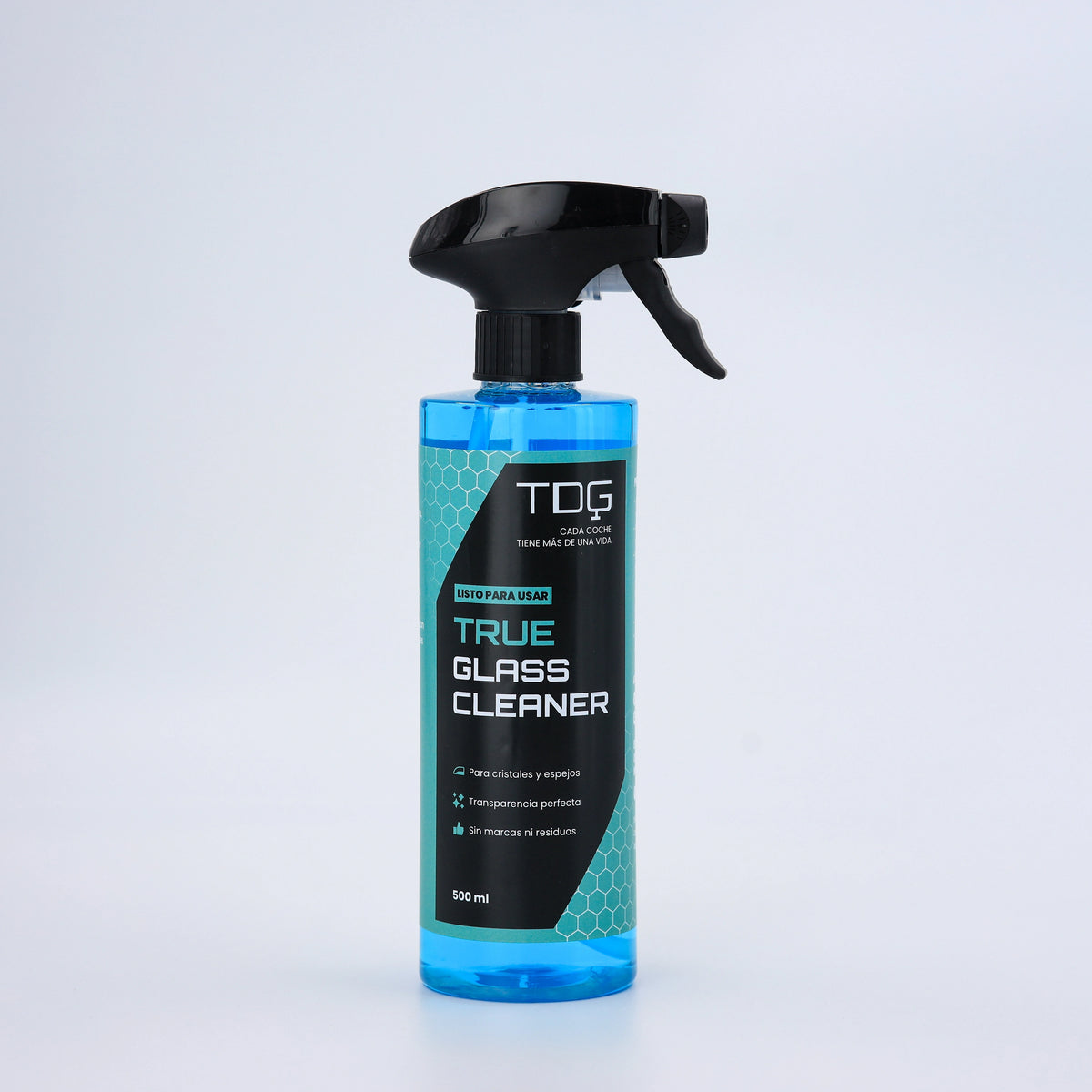 True Glass Cleaner 500 ml, limpiacristales para coche con pulverizador
