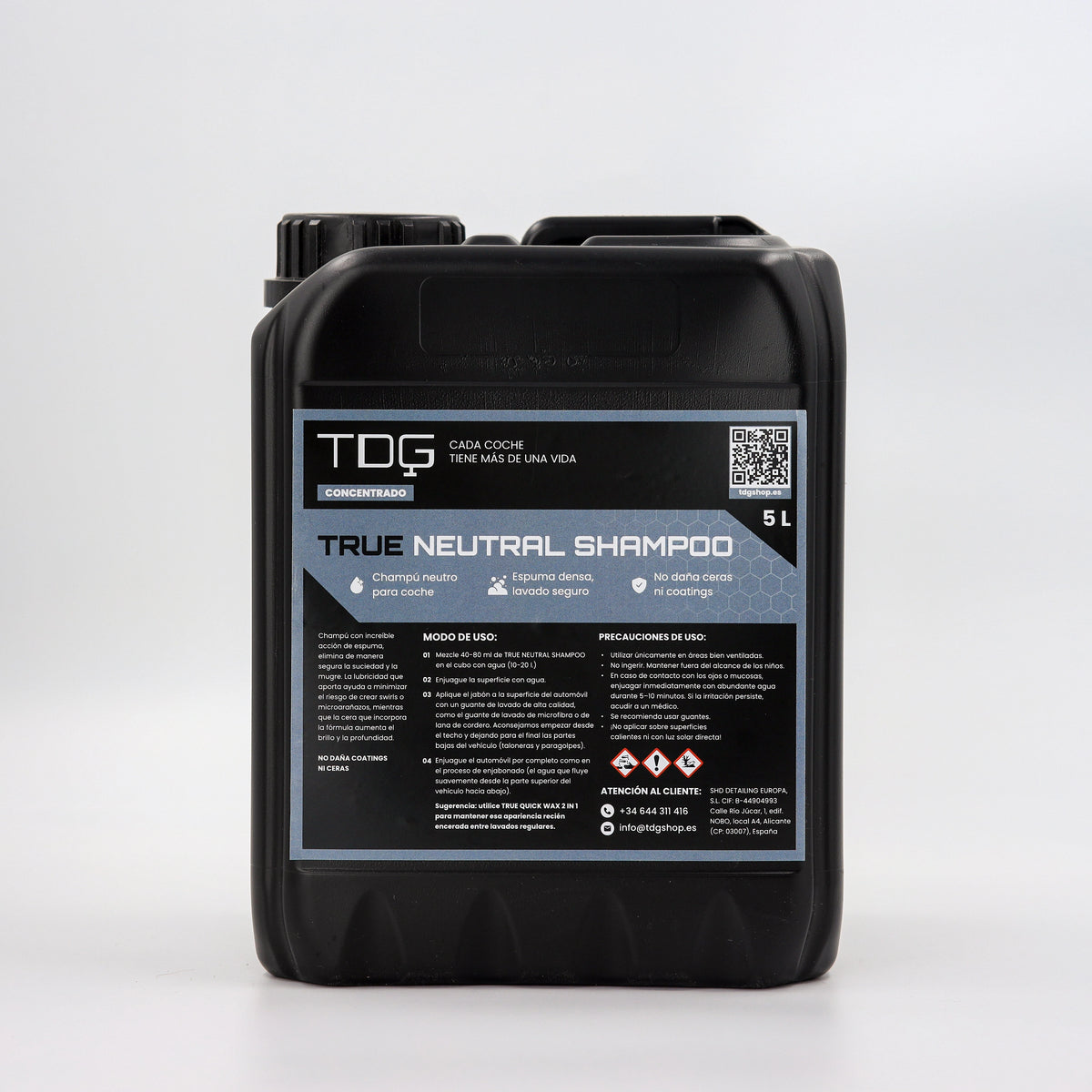 True Neutral Champú concentrado en garrafa de 5 L