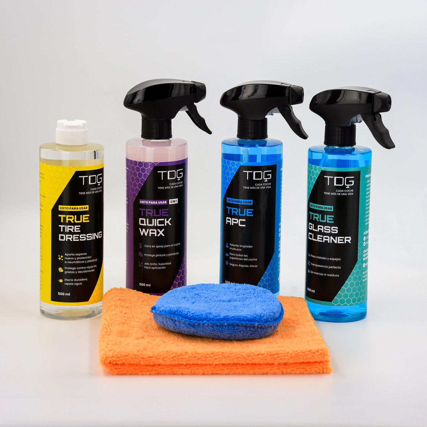 Kit de productos para el cuidado del coche True Kit Detailing Pro