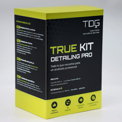 Kit de productos para el cuidado del coche True Kit Detailing Pro