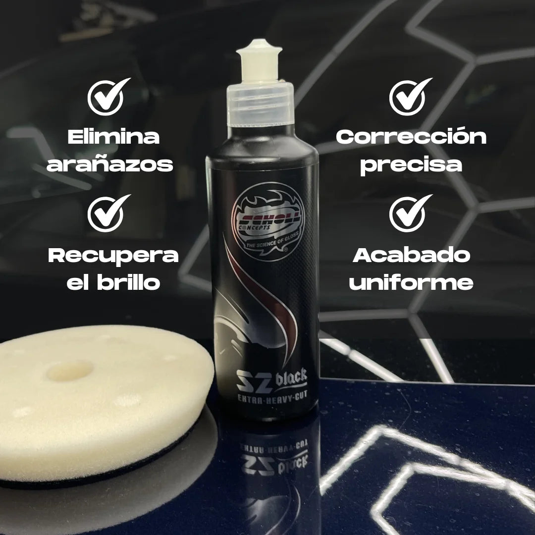 Scholl S2 Black elimina arañazos con corrección precisa, recupera el brillo y deja un acabado uniforme