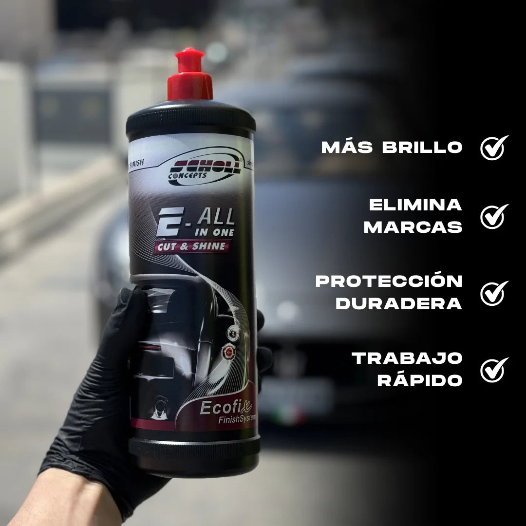 Compuesto de pulido todo en uno para corte y brillo duradero 1L – Scholl E-ALL IN 1 Cut & Shine