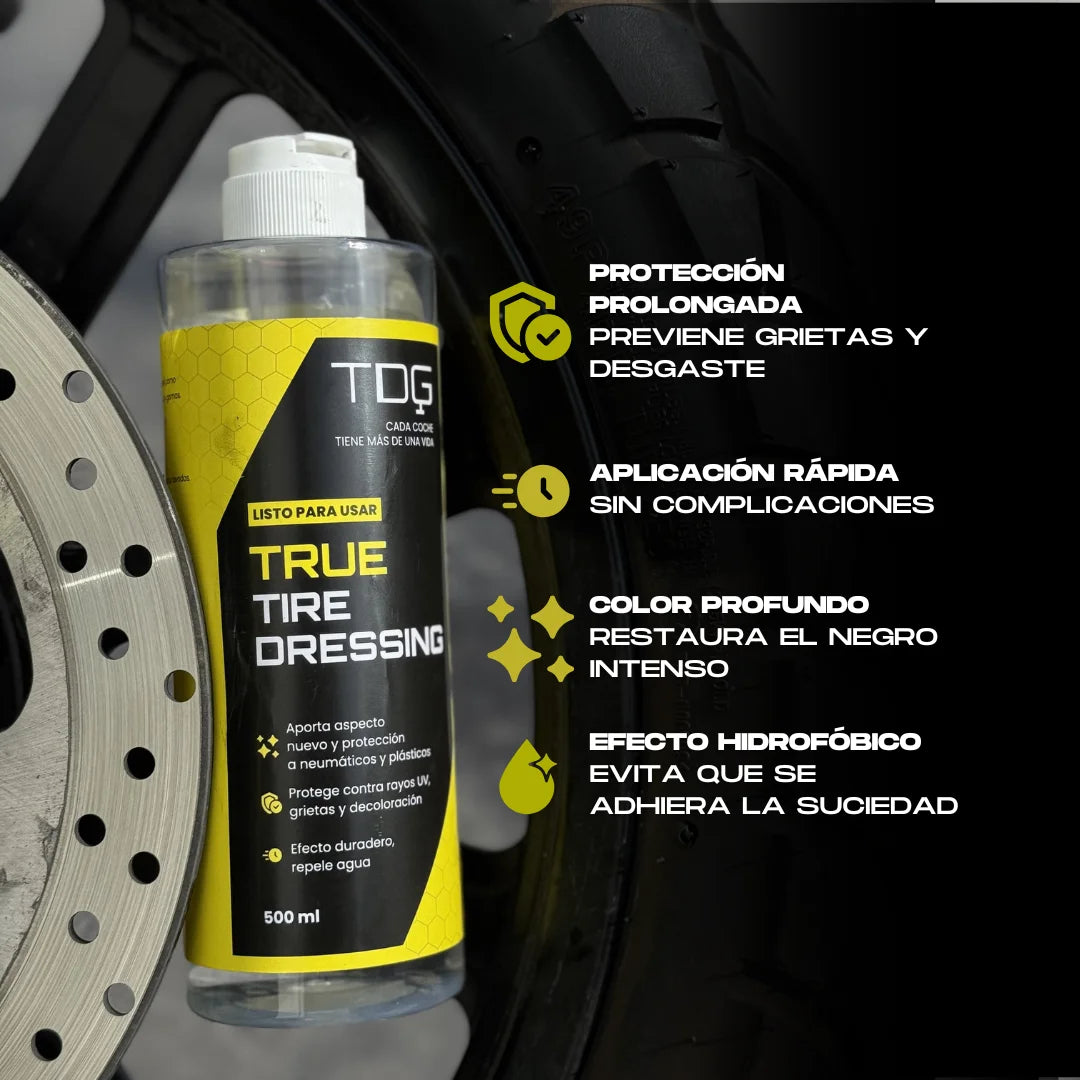 Abrillantador y Protector de Neumáticos True Tire Dresing