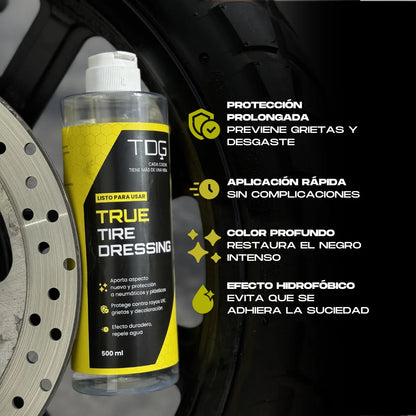 Abrillantador y Protector de Neumáticos True Tire Dresing