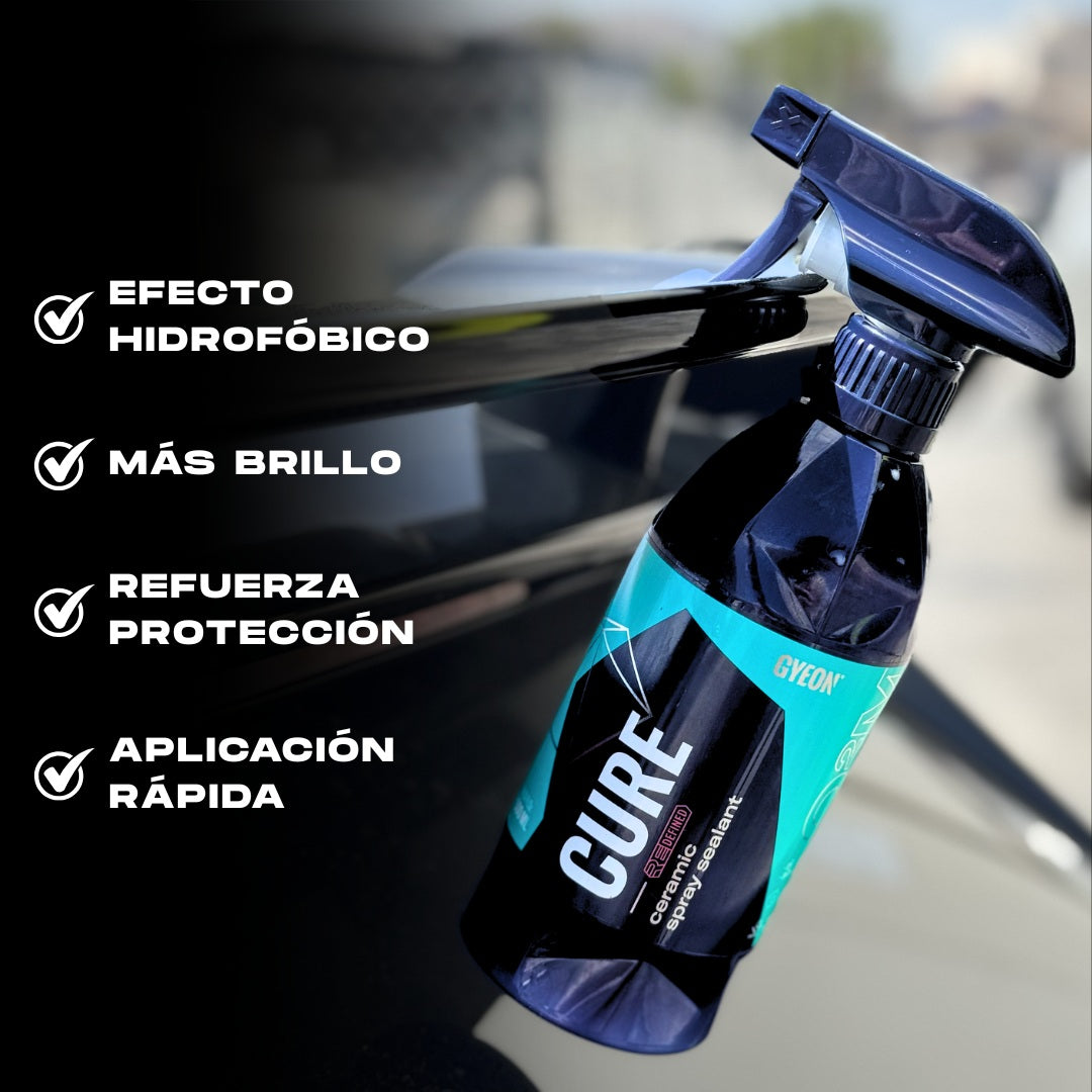 Protección cerámica con efecto hidrofóbico para coatings – Gyeon Q²M Cure