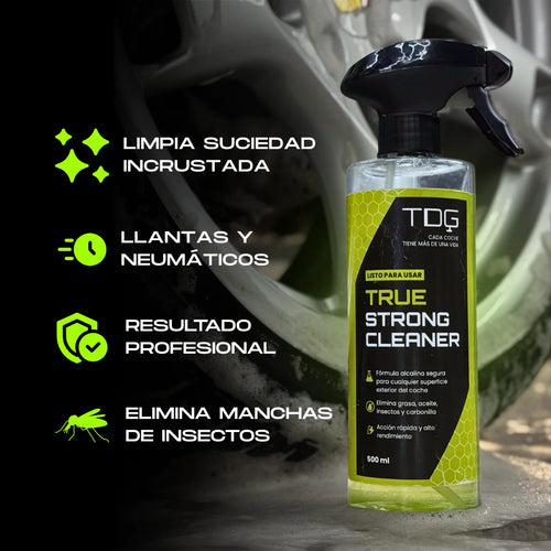 Elimina mosquitos, limpia llantas, neumáticos True Strong Cleaner