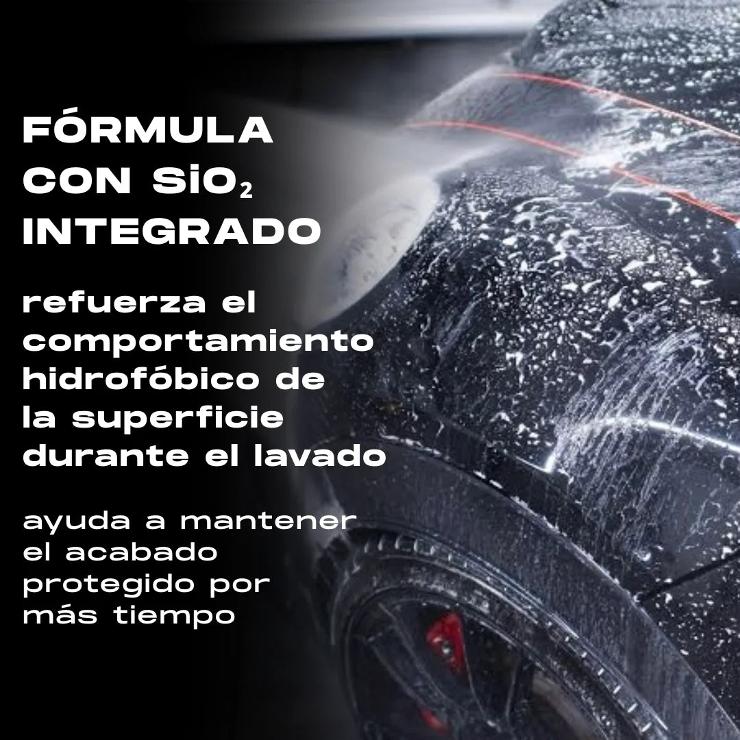 CHAMPÚ CON SiO₂ Y EFECTO HIDROFÓBICO – GYEON Q²M Bathe+