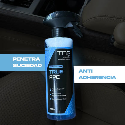 Limpiador de Plásticos, Cuero, Alcántara y Textil True APC