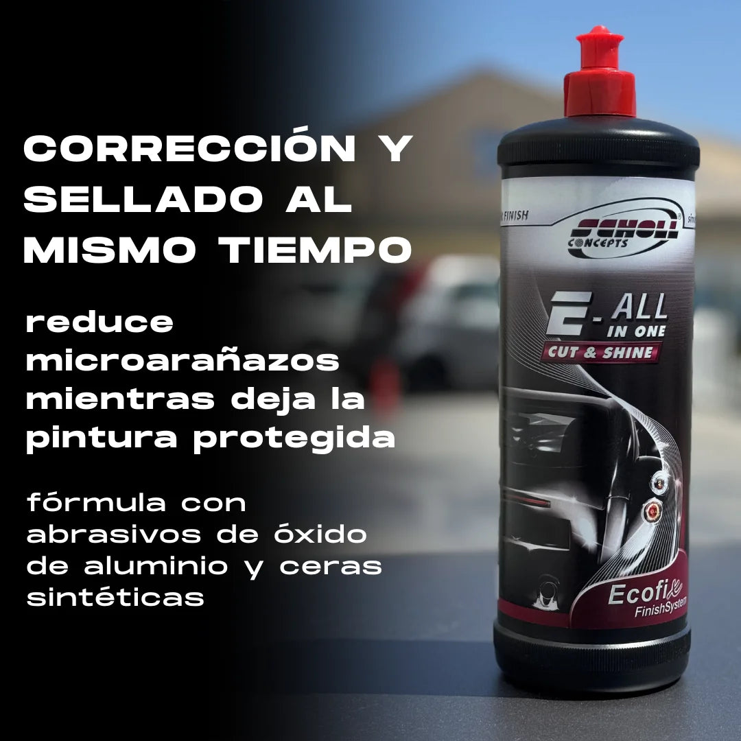 Compuesto de pulido todo en uno para corte y brillo duradero 1L – Scholl E-ALL IN 1 Cut & Shine