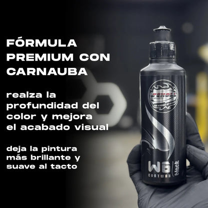 Protege y da brillo a la pintura Scholl Concepts W6 Black cera