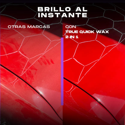 Cera Líquida en Spray para Coche True Quick Wax 2 in 1
