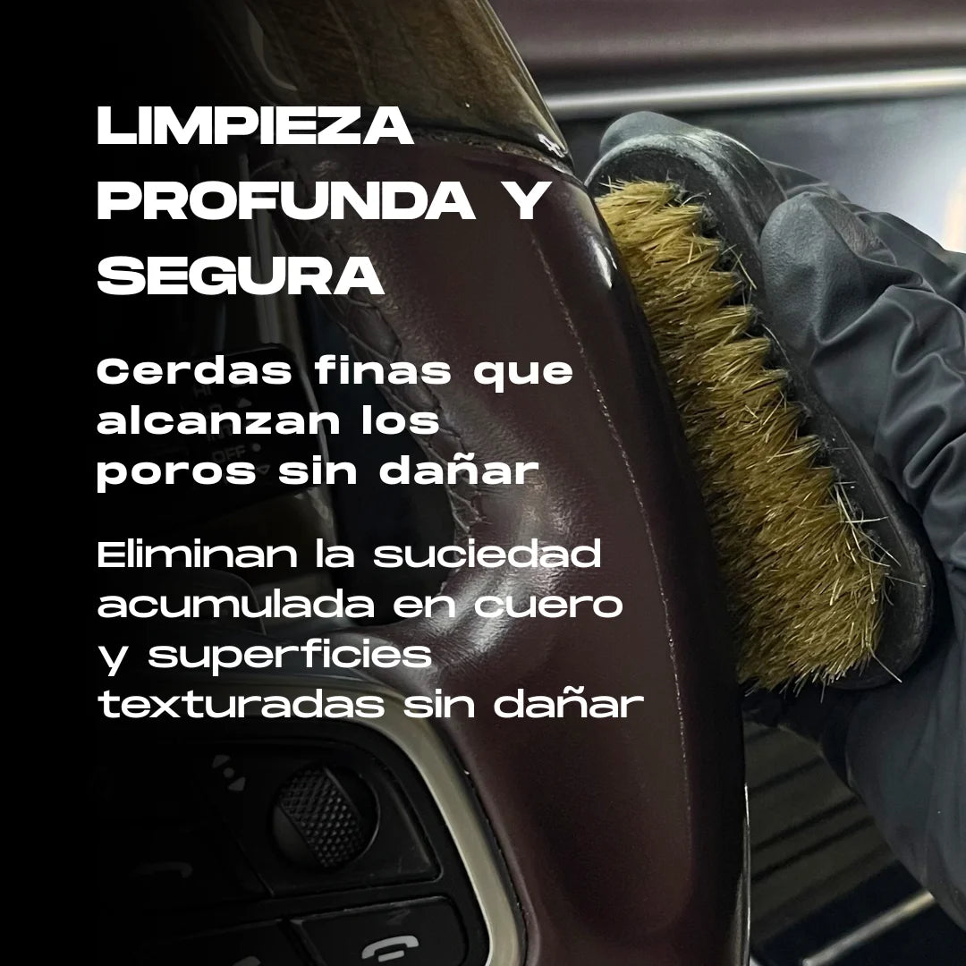 Cepillo de Cerdas Firmes para Tapicería y Cuero
