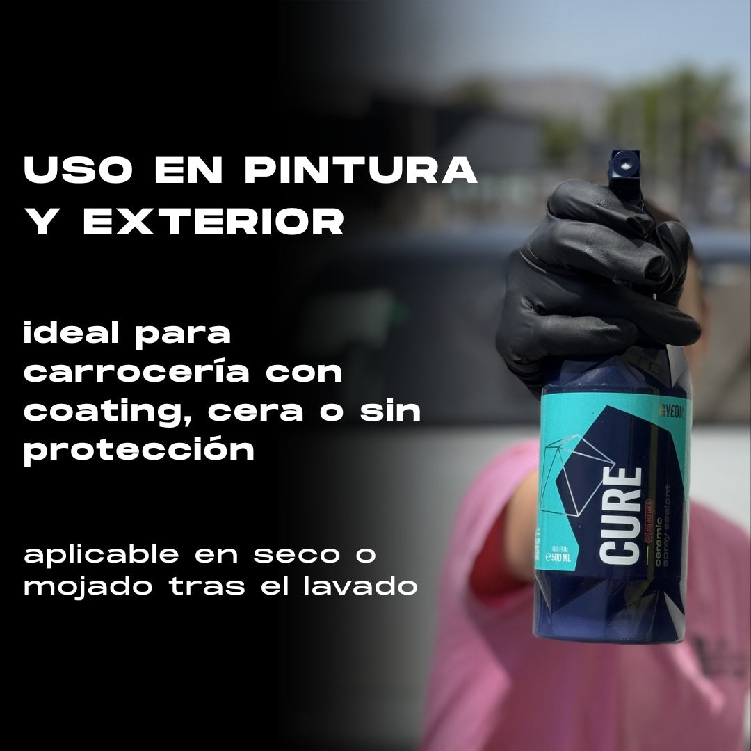 Protección cerámica con efecto hidrofóbico para coatings – Gyeon Q²M Cure