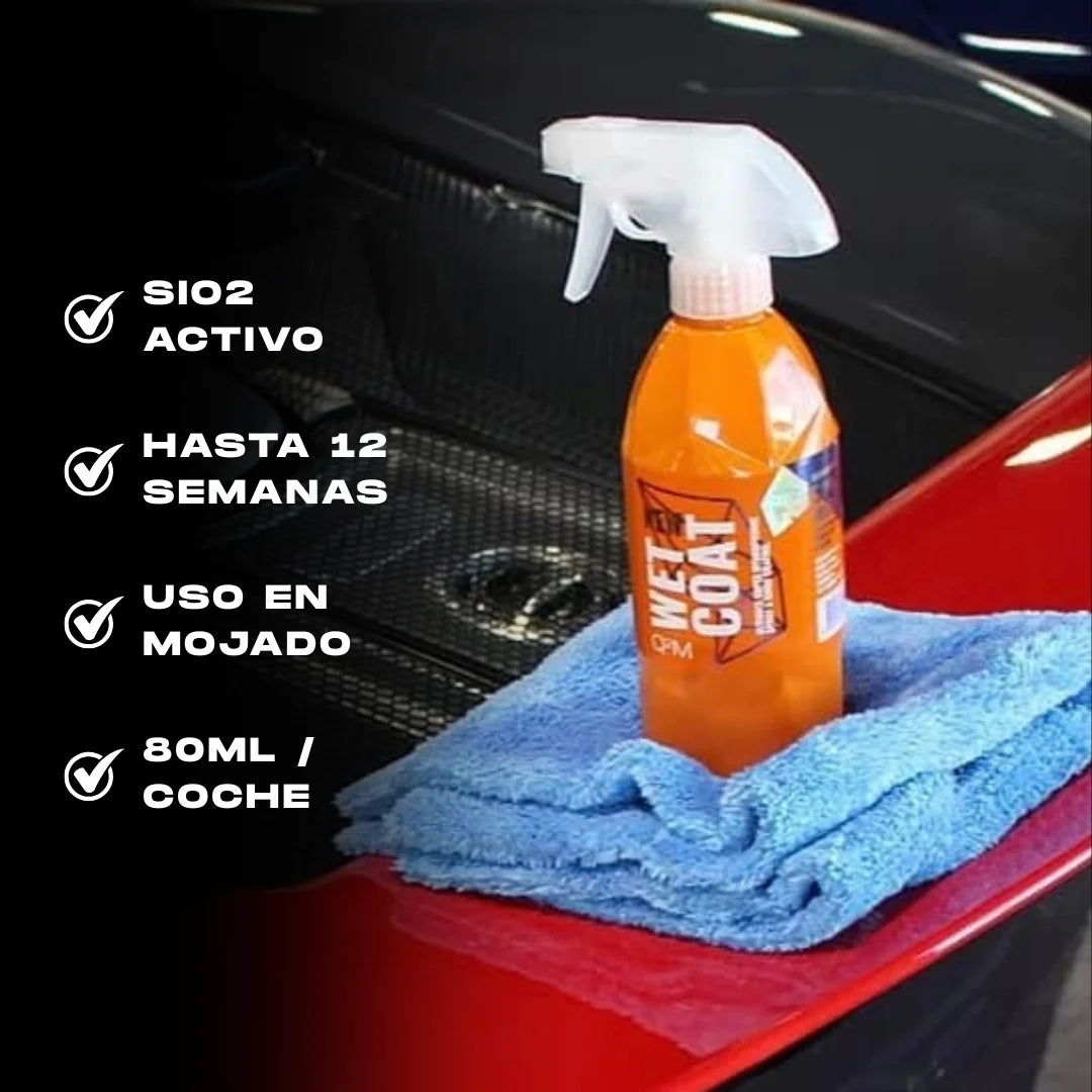 SELLADOR CERÁMICO HIDROFÓBICO EN SPRAY GYEON Q²M WETCOAT