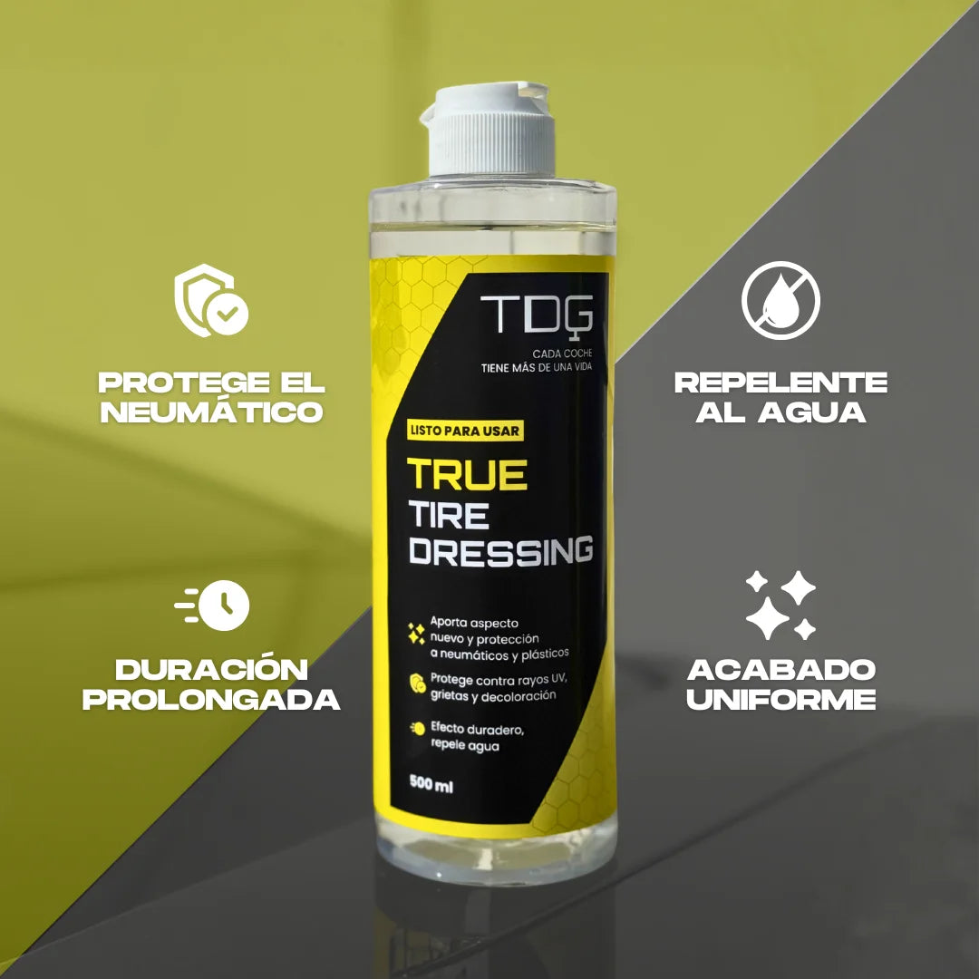 Abrillantador y Protector de Neumáticos True Tire Dresing