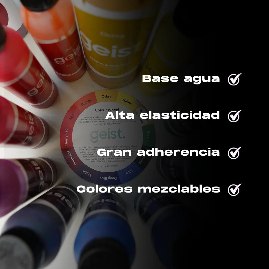 Tinte para cuero profesional Geist Pintura de cuero y vinilo