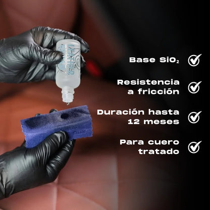 Tratamiento cerámico para cuero Gyeon Q² LeatherShield EVO 50 ml