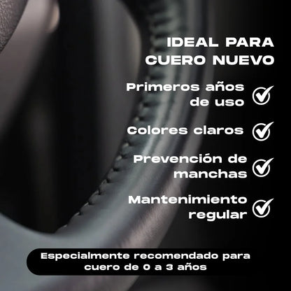 Kit para cuidado de cuero . Limpieza nutrición y protección Geist 3 Plus