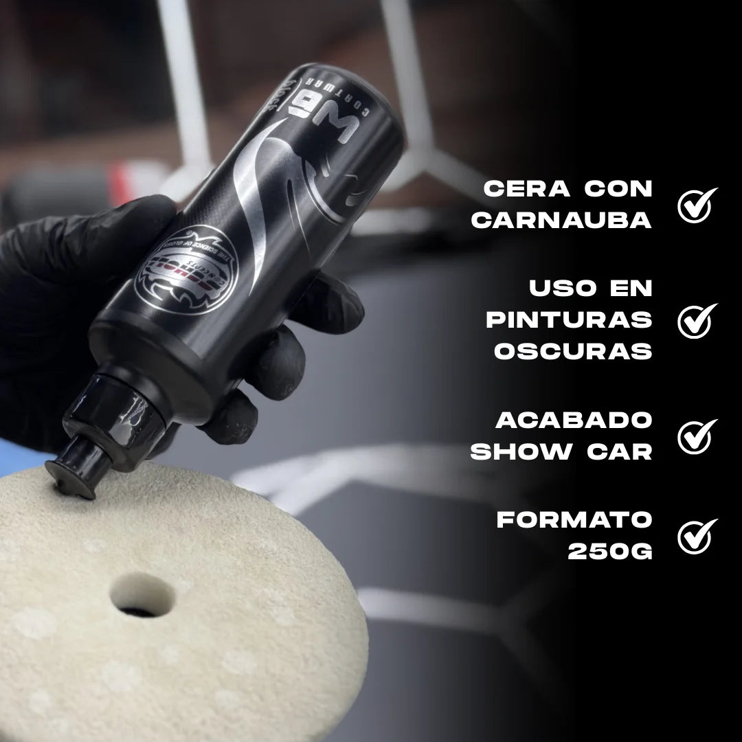 Protege y da brillo a la pintura Scholl Concepts W6 Black cera