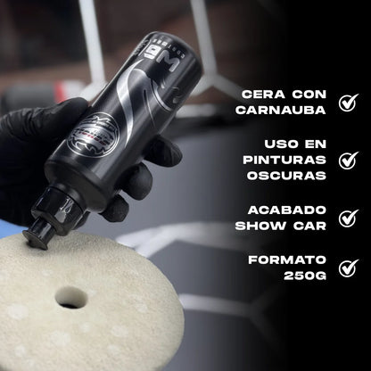 Protege y da brillo a la pintura Scholl Concepts W6 Black cera