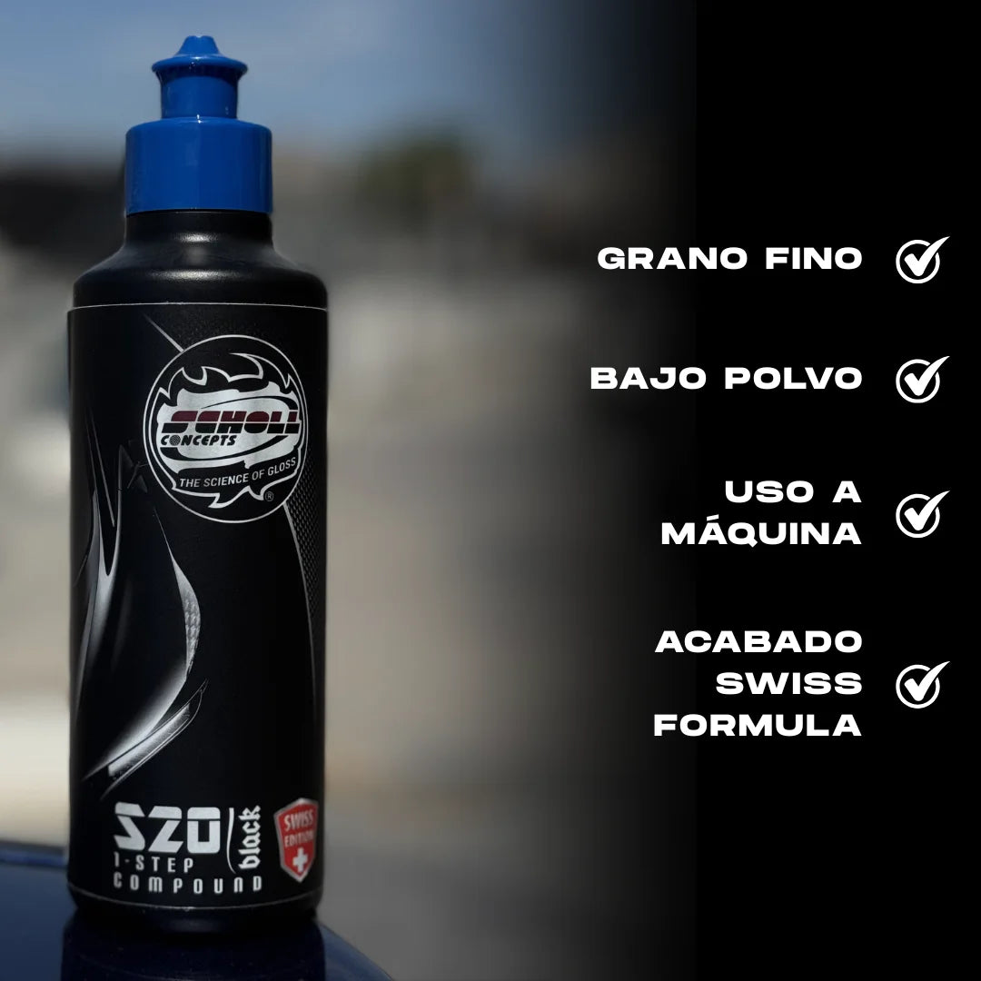 Pulimento de un paso Scholl Concepts S20 Black Swiss