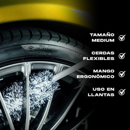 Cepillo para Llantas de Coche – Gyeon Q²M Wheel Brush Medium