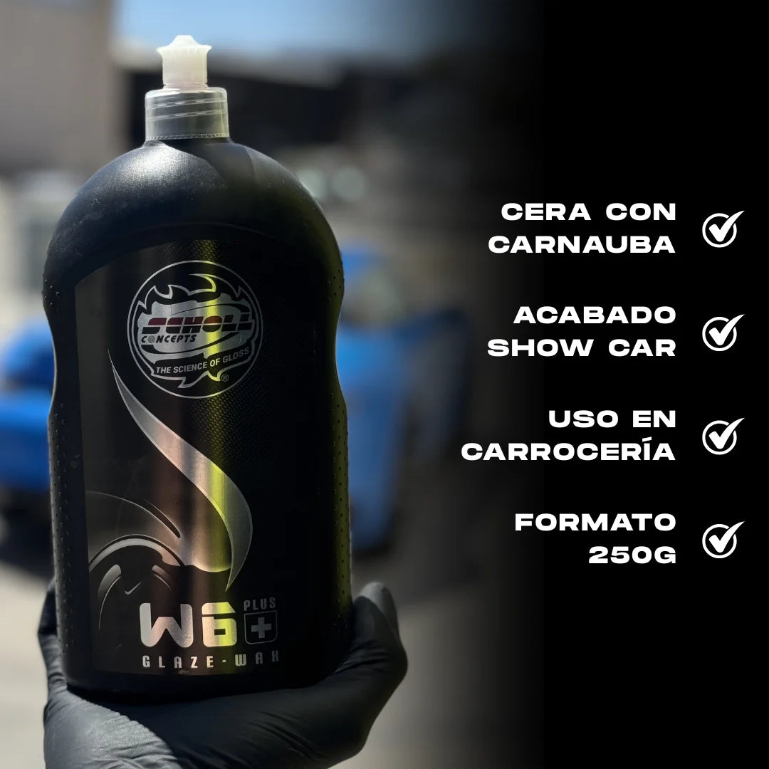 Protege y da brillo a la pintura Scholl Concepts W6+ Cera de carnauba