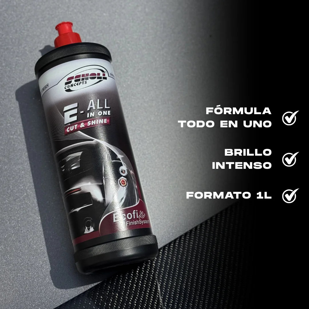 Compuesto de pulido todo en uno para corte y brillo duradero 1L – Scholl E-ALL IN 1 Cut & Shine
