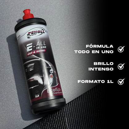 Compuesto de pulido todo en uno para corte y brillo duradero 1L – Scholl E-ALL IN 1 Cut & Shine