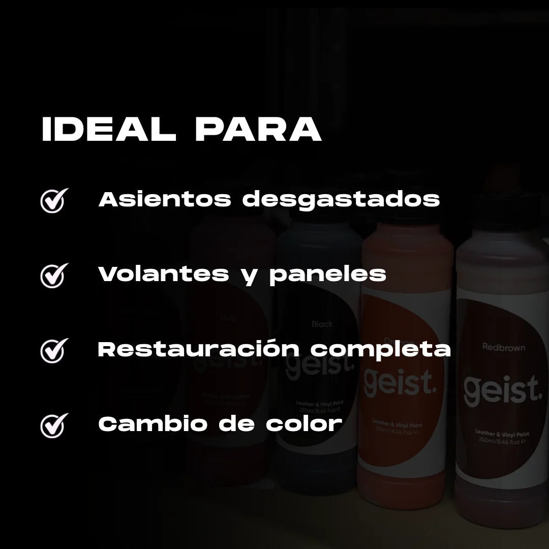Tinte para cuero profesional Geist Pintura de cuero y vinilo