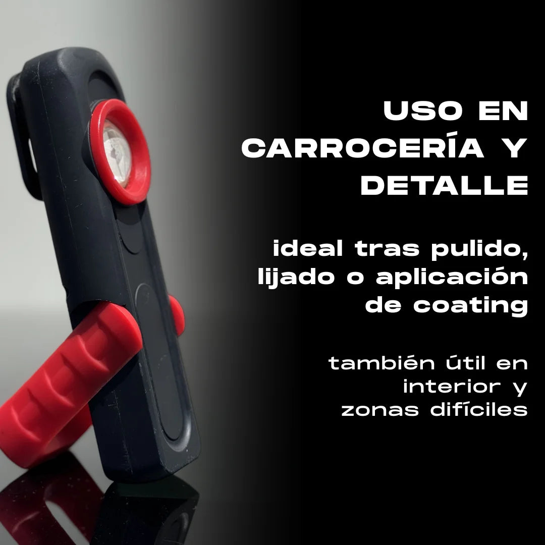Linterna led para control de pulido y coating profesional