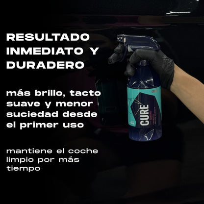 Protección cerámica con efecto hidrofóbico para coatings – Gyeon Q²M Cure
