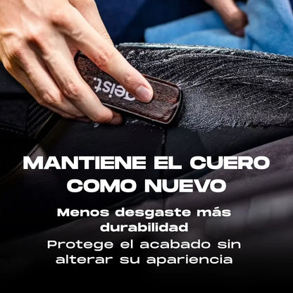 Kit para cuidado de cuero . Limpieza nutrición y protección Geist 3 Plus