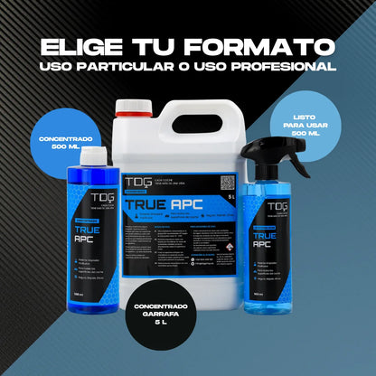 Limpiador de Plásticos, Cuero, Alcántara y Textil True APC