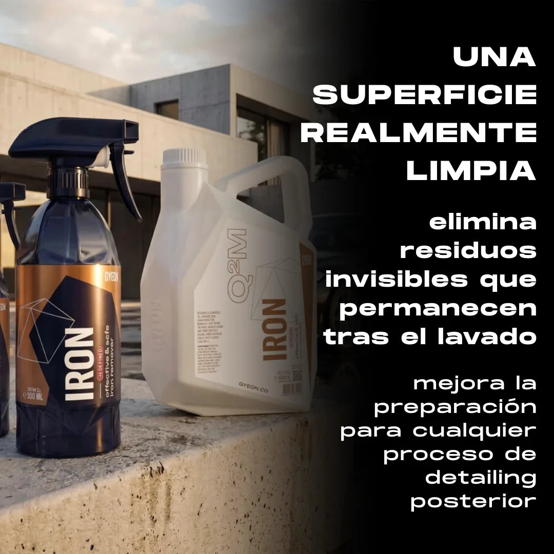 DESCONTAMINANTE FÉRRICO PARA PINTURA Y LLANTAS – GYEON Q²M Iron REDEFINED