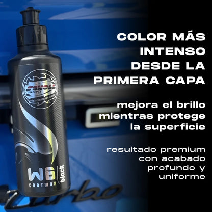 Protege y da brillo a la pintura Scholl Concepts W6 Black cera